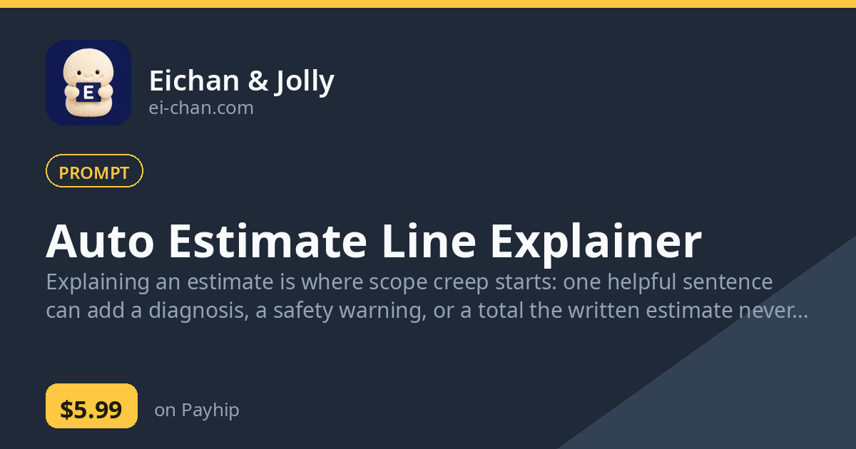 Auto Estimate Line Explainer